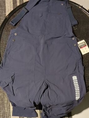 Duluth Trading Co Navy Work Bib Overalls with Tag